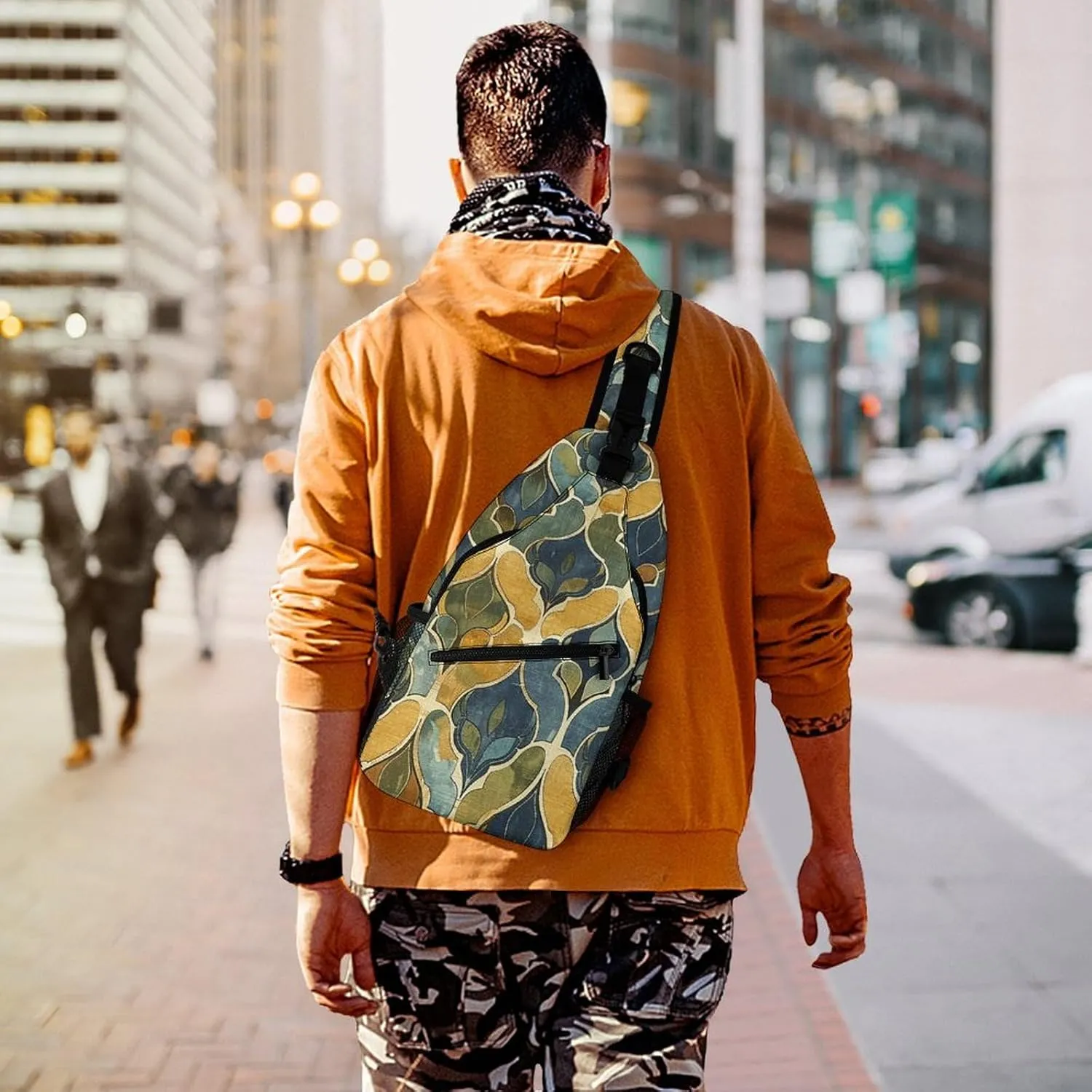 Arious Heart Shapes Crossbody Bag, Sling Bag, Sling Backpack, Belt Bags for Travel Outdoors Hiking