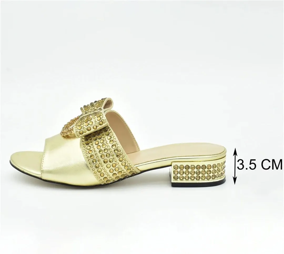 Art Deco Rhinestone Bridal Shoes Bag Combo African Wedding Italian Crafted Party Heels