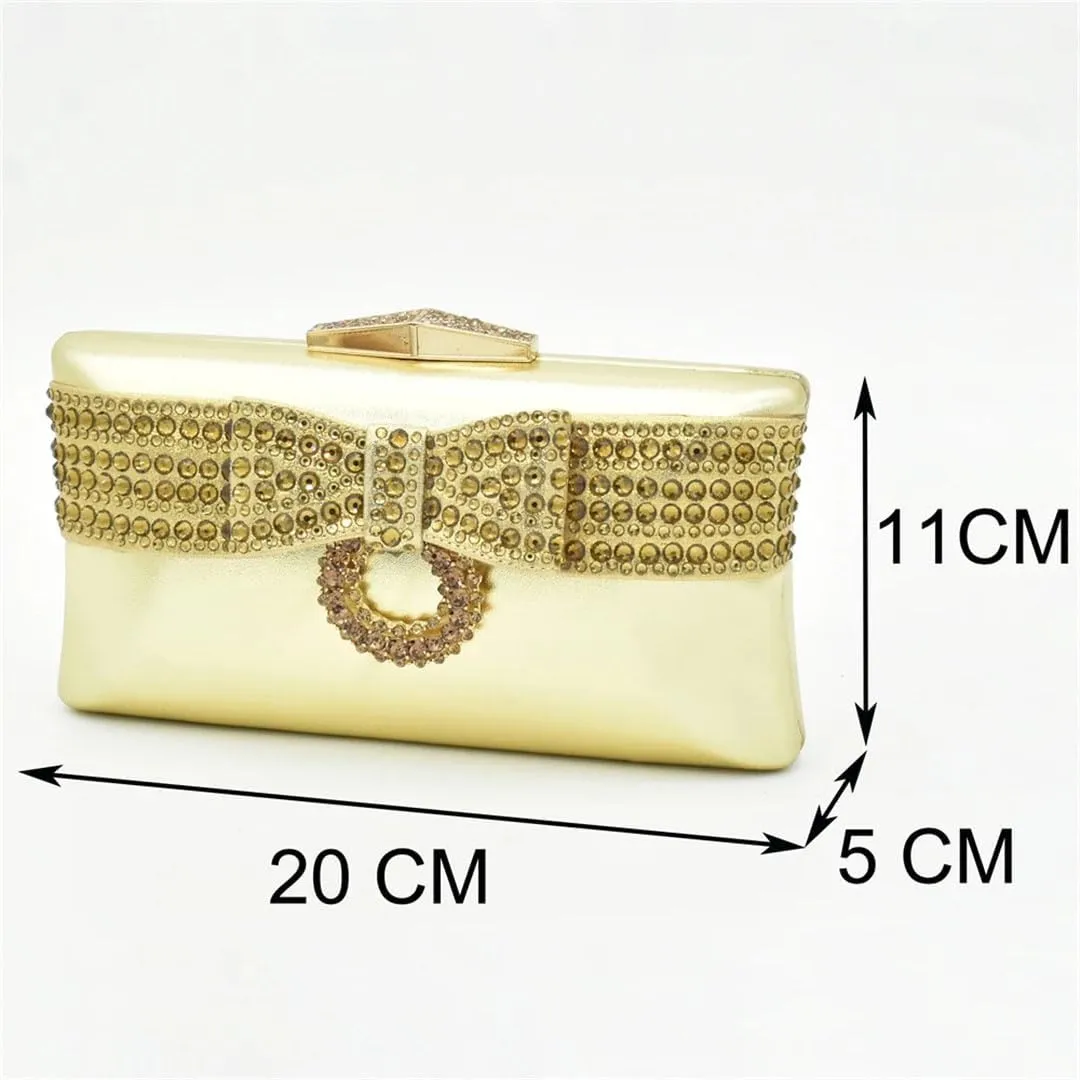 Art Deco Rhinestone Bridal Shoes Bag Combo African Wedding Italian Crafted Party Heels