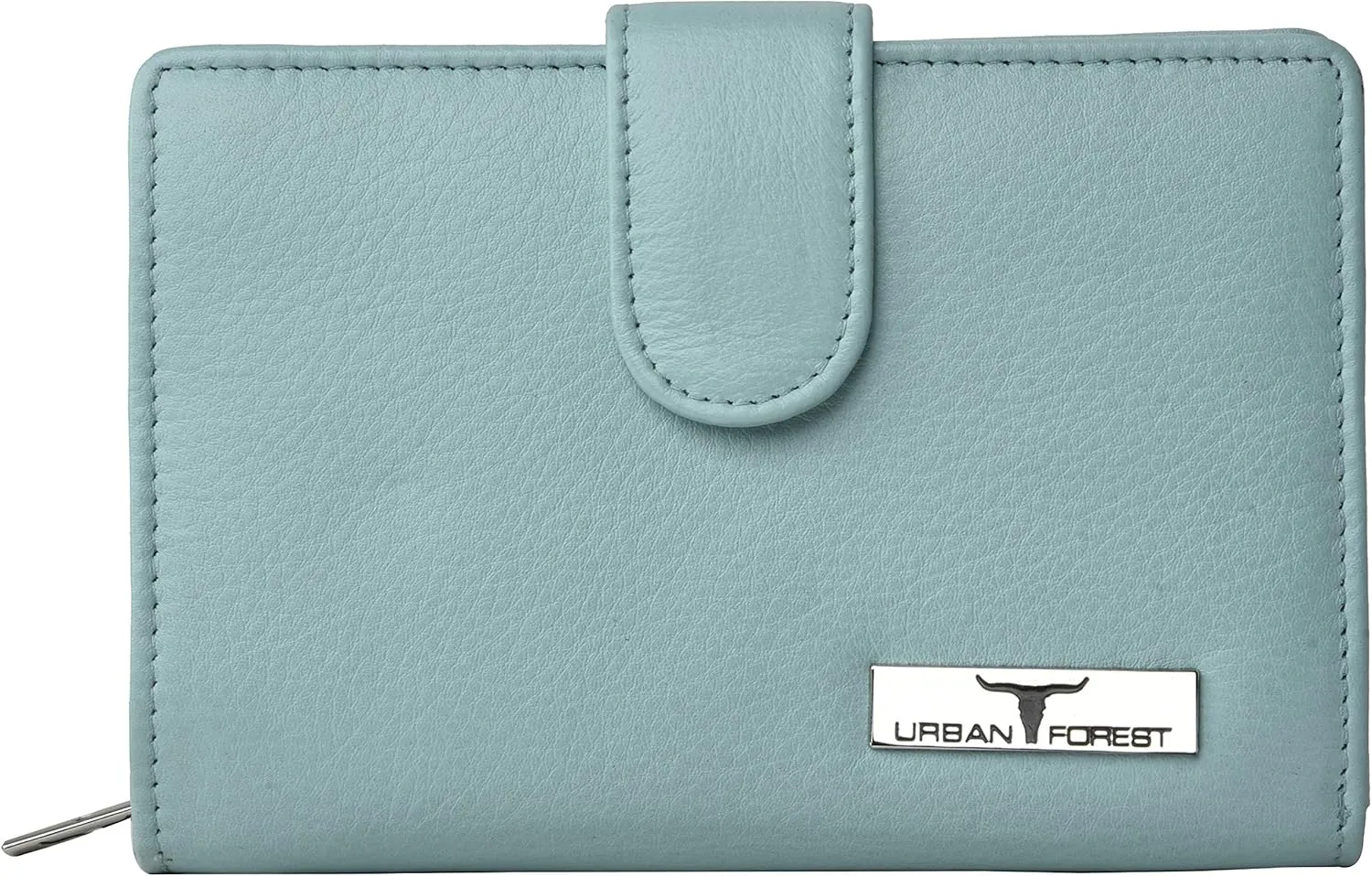 Arya RFID Blocking Leather Wallet For Women, Pastel Blue, wallet, Pastel Blue, wallet, Pastel Blue, wallet