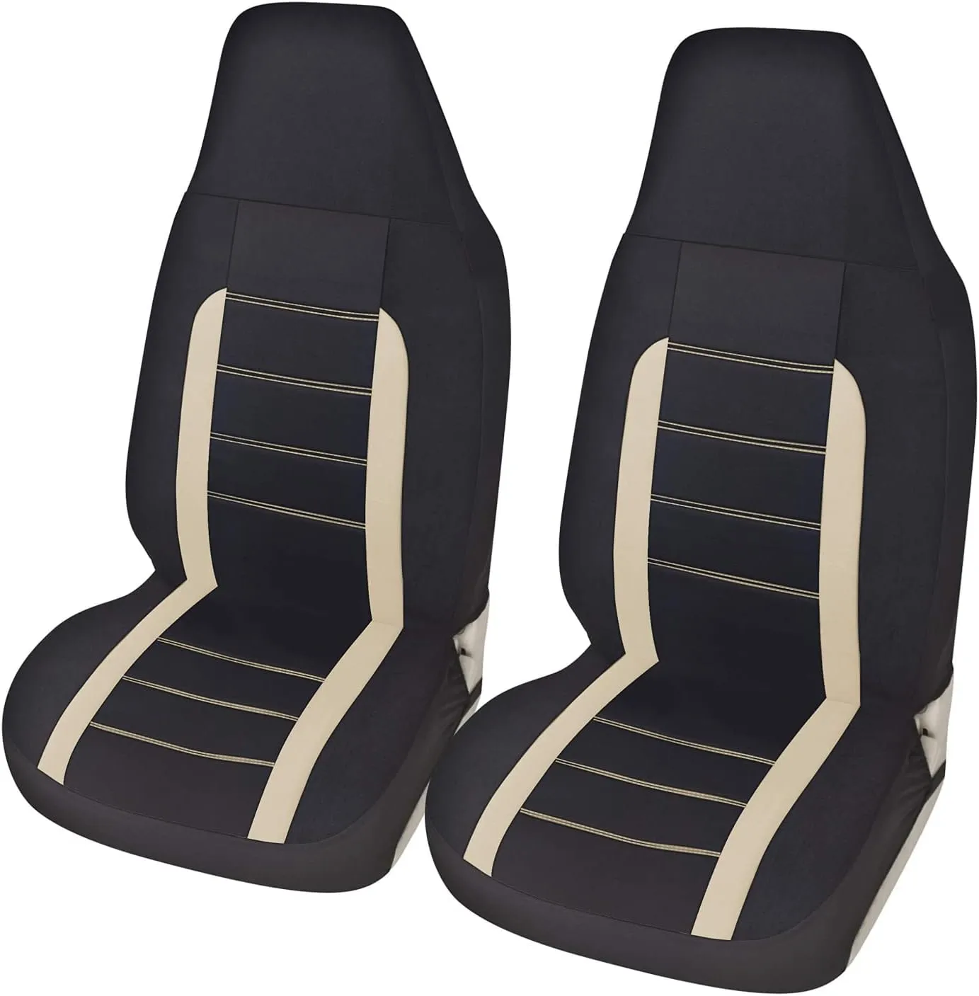 AUTOYOUTH Auto Car Front Seat Covers Bucket Seat Cover Automotive Universal Fit for Sedan Truck Trend Car Accessories - Beige