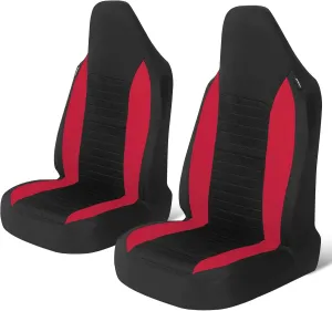 AUTOYOUTH Car Seat Covers - Achieve The Perfect Combination of Style and Protection with Universal Fit for Sedan, Truck, SUV - Black Red