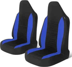 AUTOYOUTH Car Seat Covers - Bucket Seat Cover Seat Achieve The Perfect Combination of Style and Protection with Universal Fit Seat Covers for Sedan, Truck, SUV(Black Blue)…