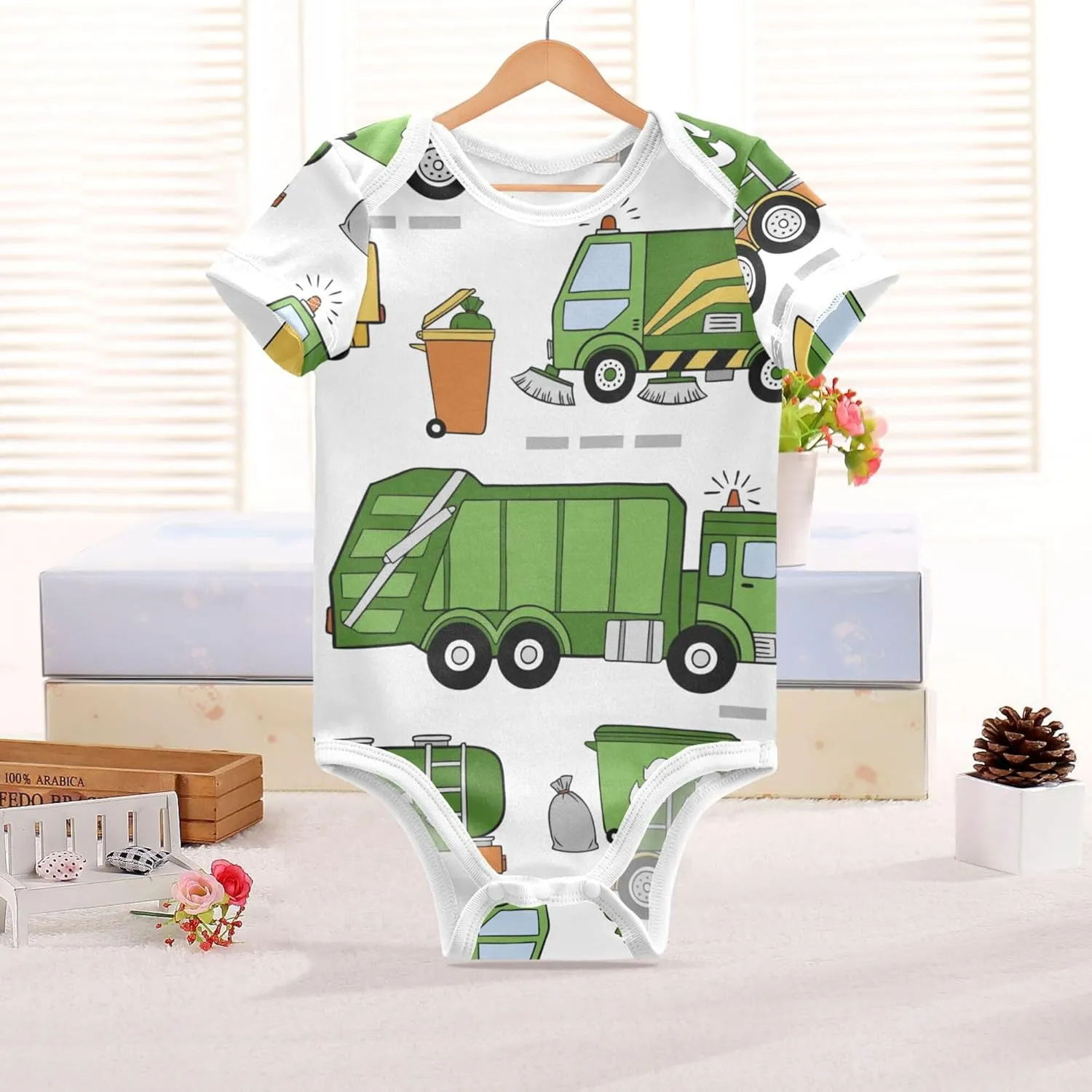 Baby Bodysuits Soft Cotton Short Sleeve Baby Clothes for Girls Boys