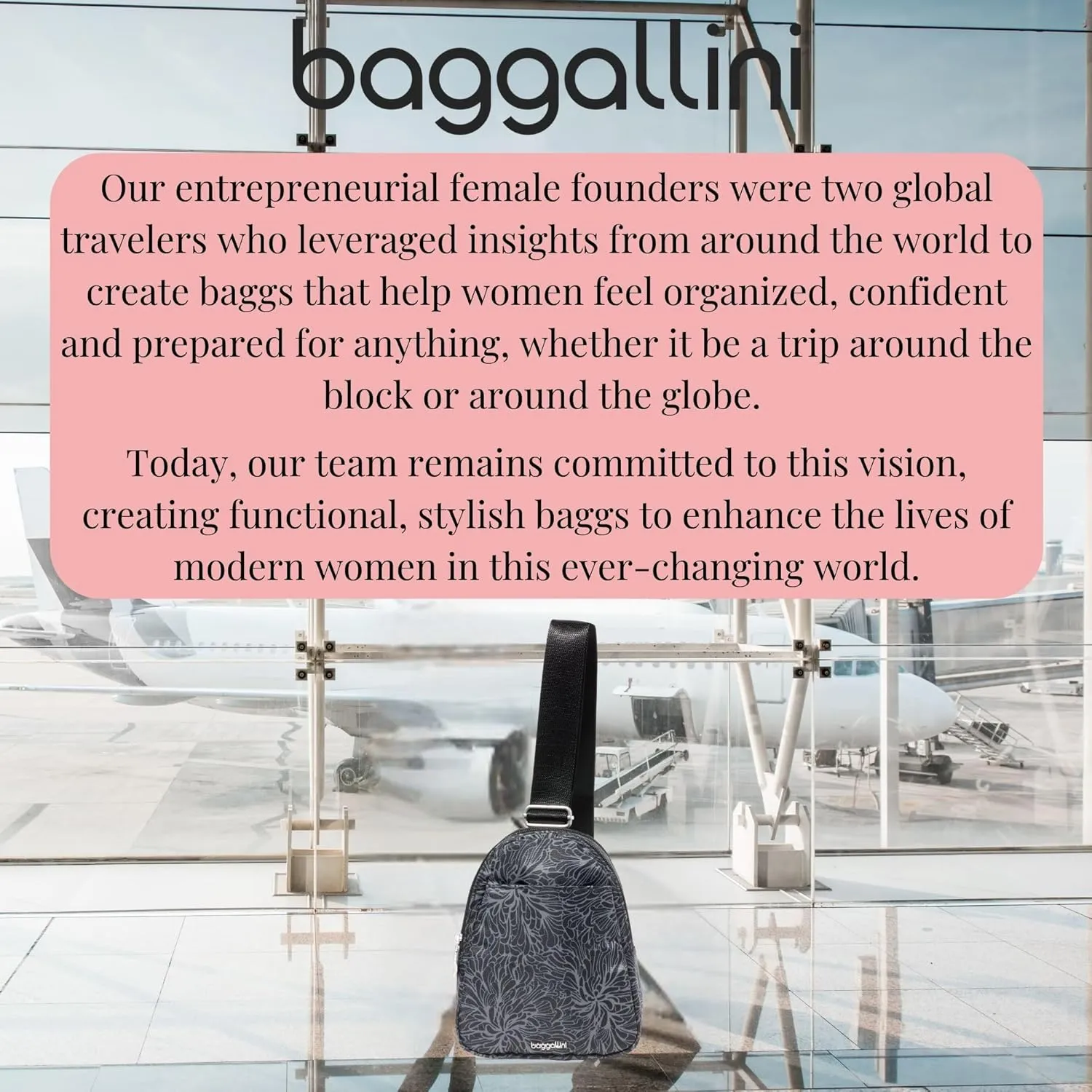 Baggallini Double Zip Mini Sling