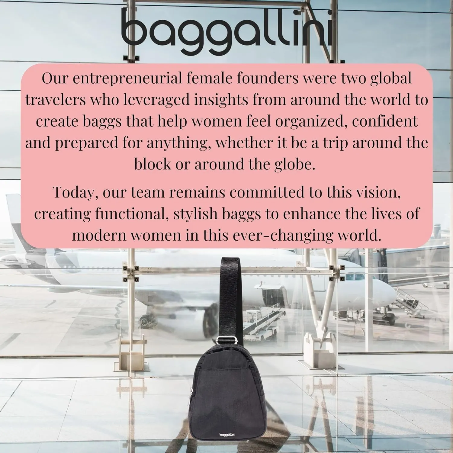 Baggallini Double Zip Mini Sling