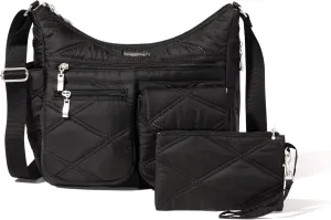 Baggallini Everywhere Bagg Crossbody Women 11x9 Lightweight Nylon Hobo Water-Resistant Travel Bag W/RFID Protection