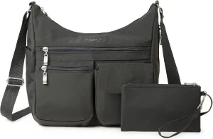Baggallini Everywhere Bagg Crossbody Women 11x9 Lightweight Nylon Hobo Water-Resistant Travel Bag W/RFID