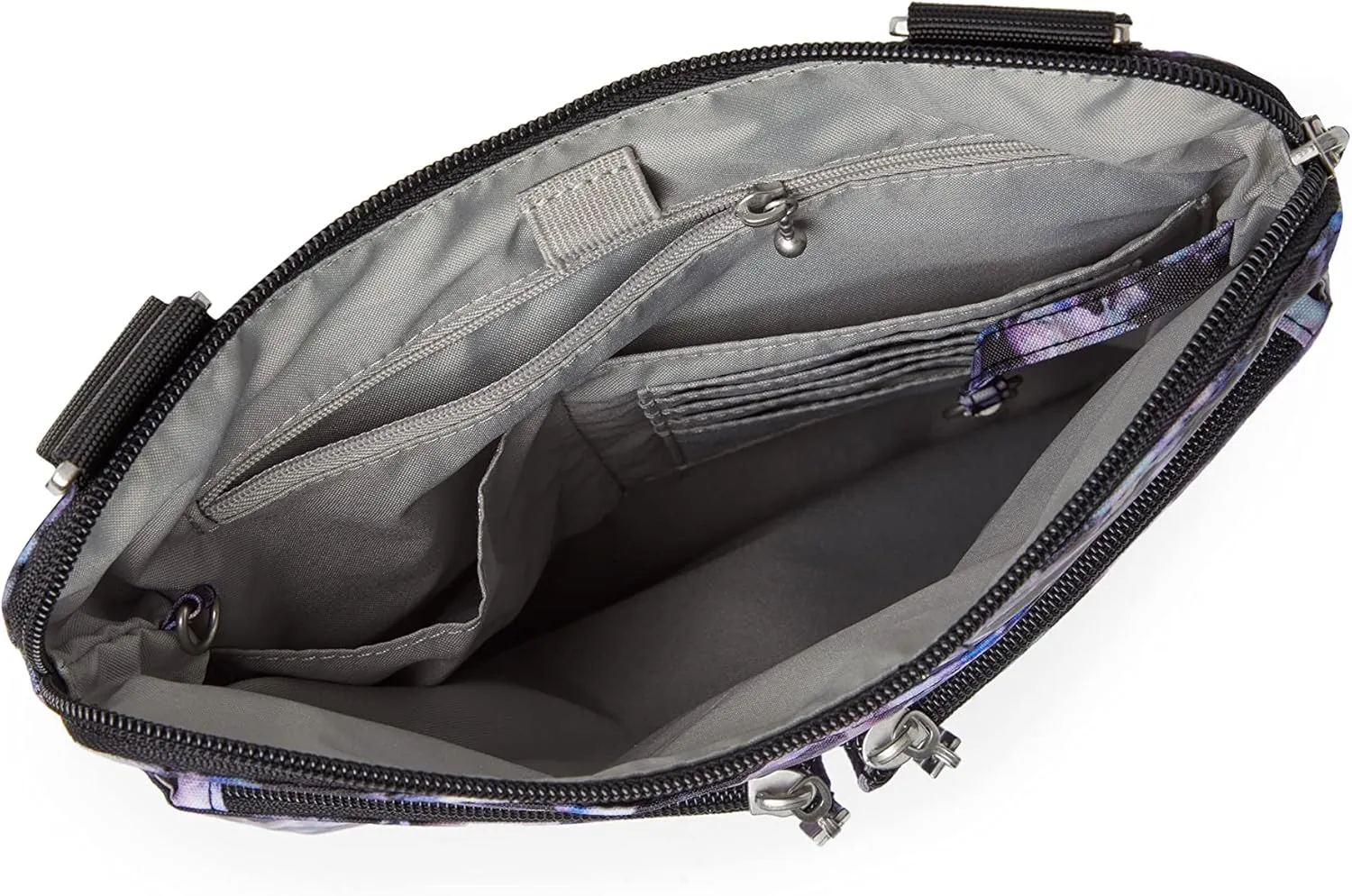 Baggallini Horizon Crossbody Bags for Women 10x10.5 Lightweight Water-Resistant Nylon RFID Purse Handbag w/Wristlet Included