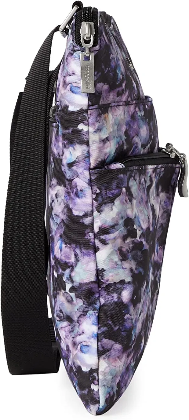 Baggallini Horizon Crossbody Bags for Women 10x10.5 Lightweight Water-Resistant Nylon RFID Purse Handbag w/Wristlet Included