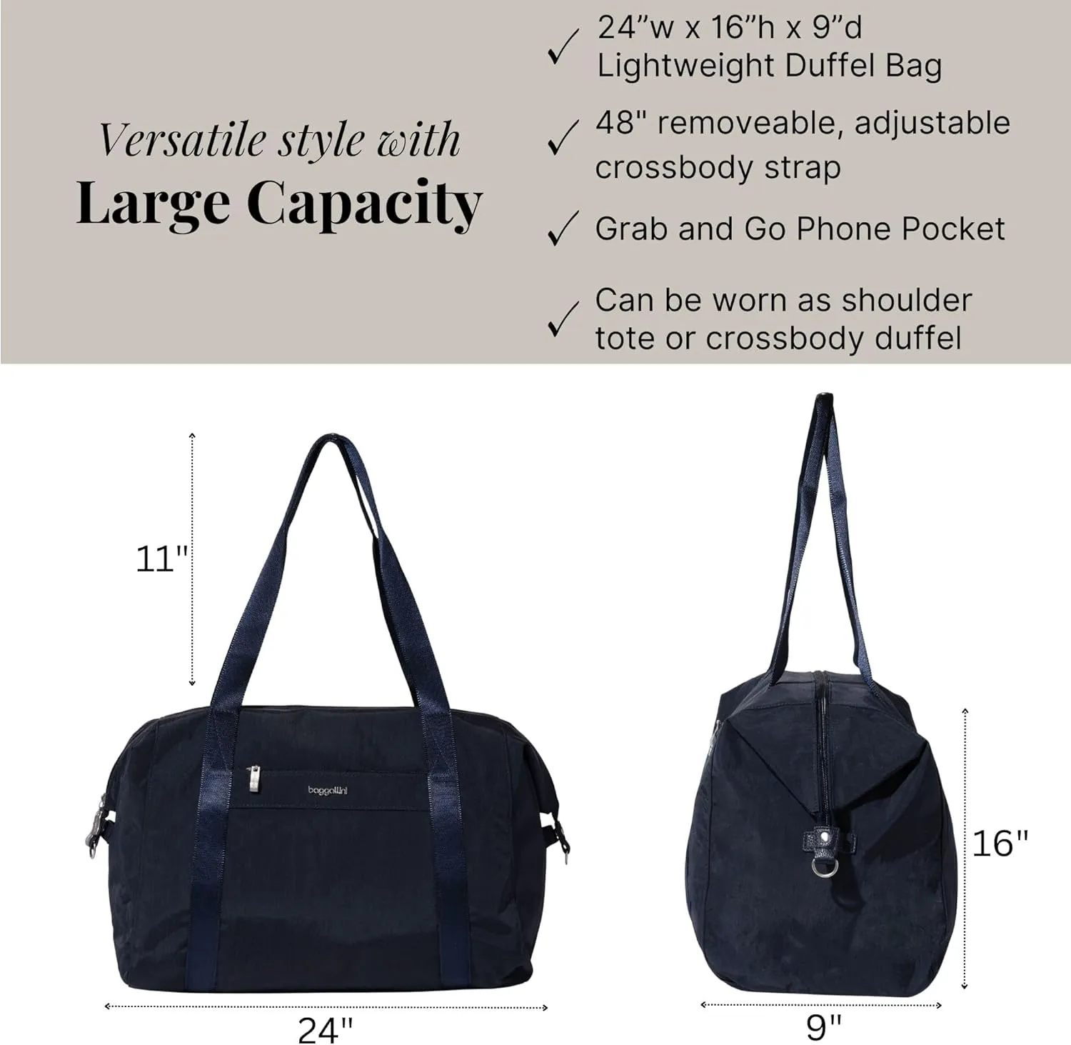 Baggallini Women's Day Large Duffel