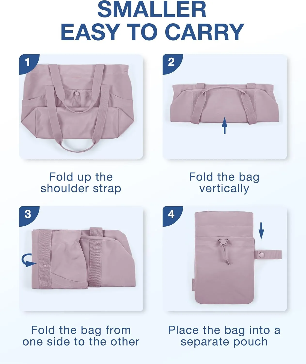 BAGSMART Tote Bag for Women, Tote Shoulder Bag with Laptop Compartment and Zipper Handbag for Travel, Work