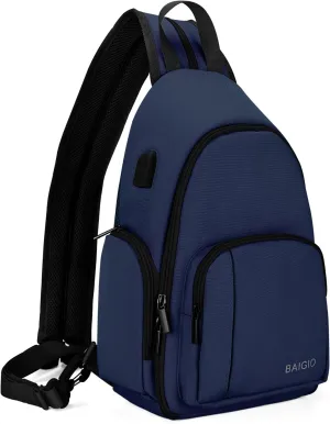 BAIGIO Camera Sling Bag Small Camera Backpack for Photographers,Water-resistant Camera Crossbody Bag Travel Caemra Backpack for DSLR SLR Mirrorless Camera