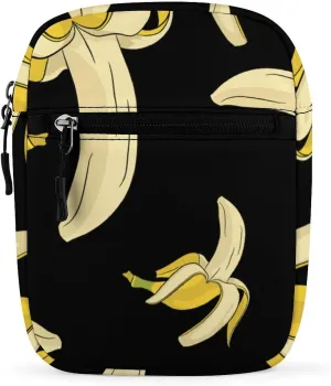 Banana Fruit Interesting Pattern Crossbody Bag Small Shoulder Bag Waterproof, Lightweight And Convenient