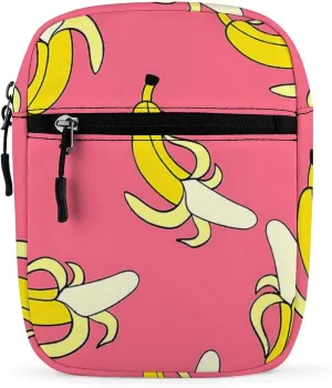 Banana Pattern Crossbody Bag Small Shoulder Bag Waterproof, Lightweight And Convenient