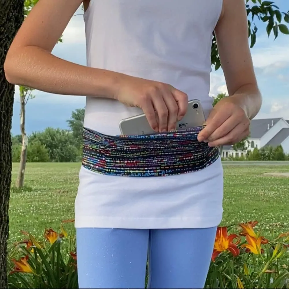 BANDI KIDS Pocket belt for Medical, Sports, Play Comfortable fit Adjustable waist pack, Made In USA