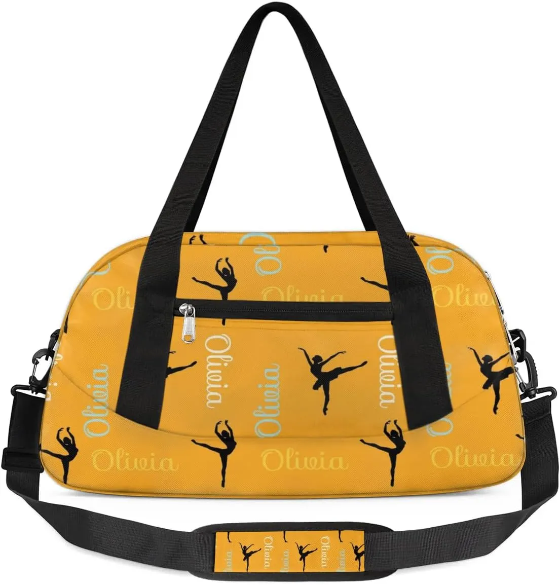 Bardic Custom Dance Bag Kids Duffel Overnight Cheerleader Bag for Girls Boys Personalized Cheer Bag Travel Duffel Bag Customized Gym Bag Kids Gifts -Colorful Names Dance