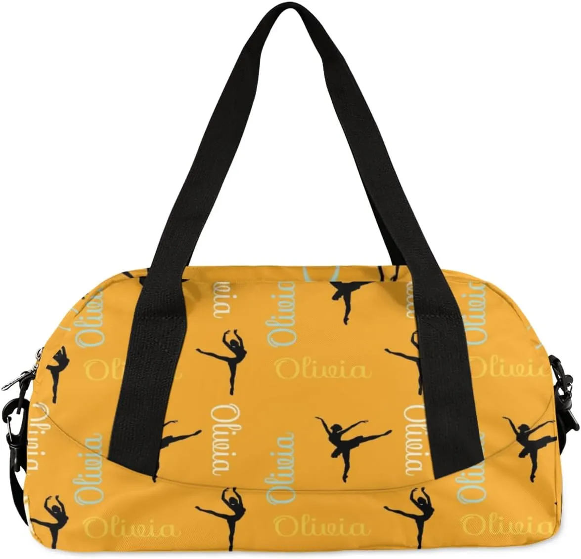 Bardic Custom Dance Bag Kids Duffel Overnight Cheerleader Bag for Girls Boys Personalized Cheer Bag Travel Duffel Bag Customized Gym Bag Kids Gifts -Colorful Names Dance