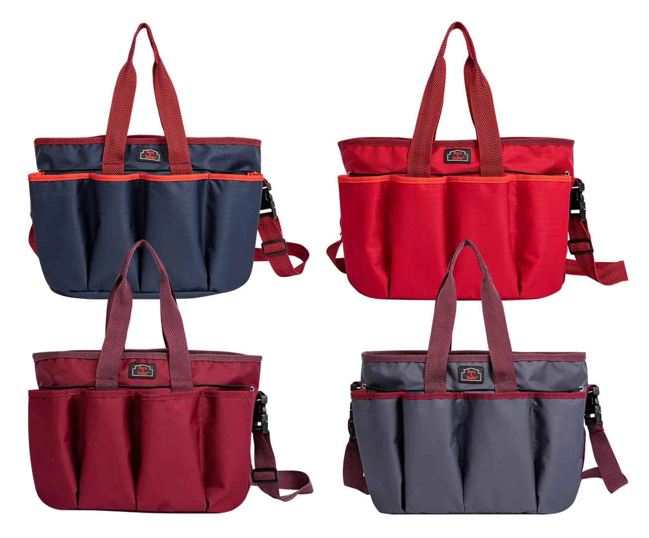 BARN & STABLE 600Denier 3000mm/3000mvp Super Waterproof, Breathable Horse Grooming Tote with 7 Pockets, Tear-resistant Tack Storage, Carry Bag Caddy for Horse, Cow, Donkey, Goats, Dog