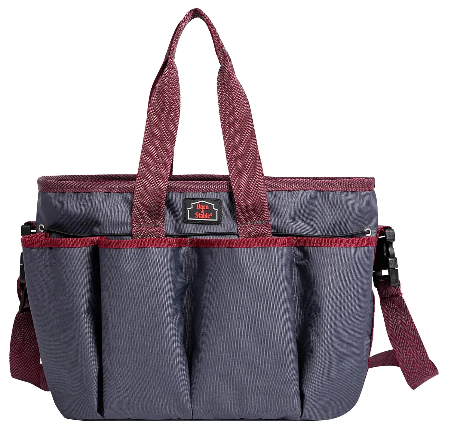 BARN & STABLE 600Denier 3000mm/3000mvp Super Waterproof,Breathable Horse Grooming Tote Bag with 7 Pockets Tear-resistant Tack Storage Carry Bag Caddy Bag for Horse Cow Donkey Goats