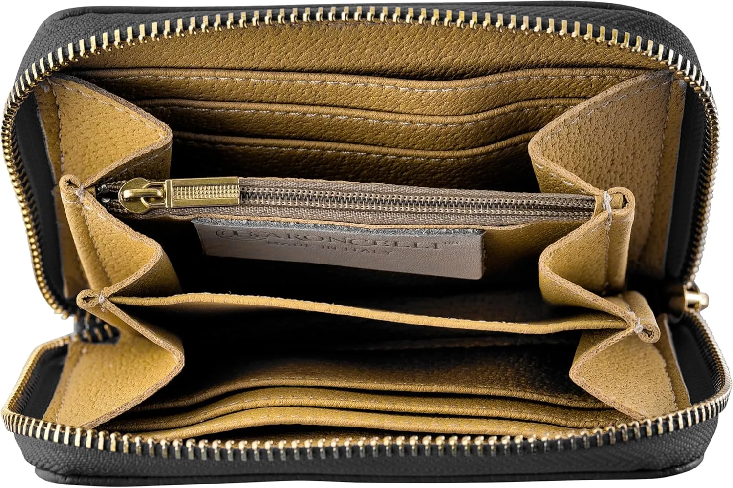 Baroncelli Italian Leather Purse for Women Genuine Soft Leather Medium Size Shoulder Crossbody Bag Made in Italy