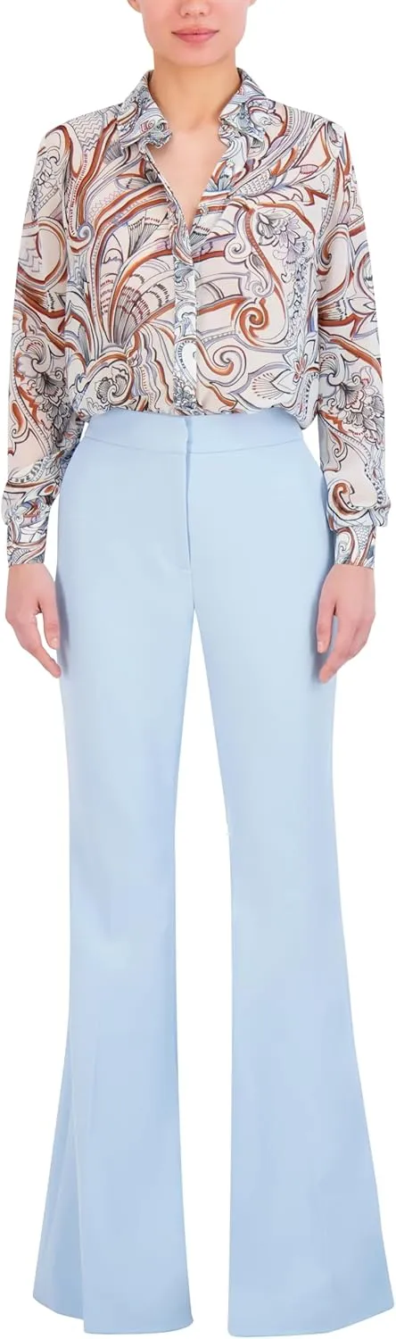 BCBGMAXAZRIA Women's Woven Flare Pants