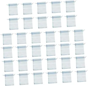 BCOATH Organza Bags Present Set 50pcs 13x18cm Drawstring Jewelry Pouches for Festival Wedding Party