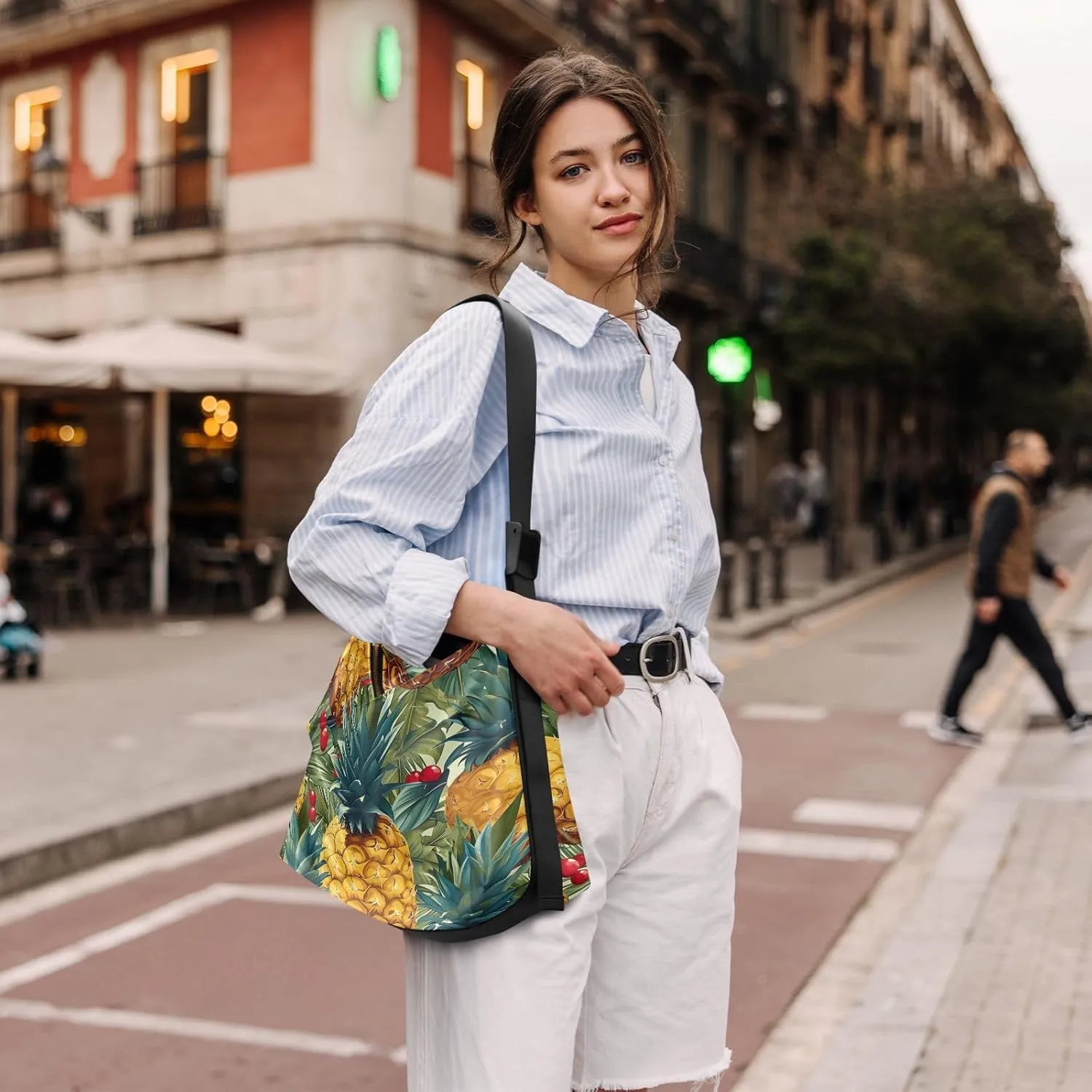 Beautiful Looking Galaxy Bag with Zipper for Women, Crossbody Large Leather Bag, Soft Leather Crossbody Bag