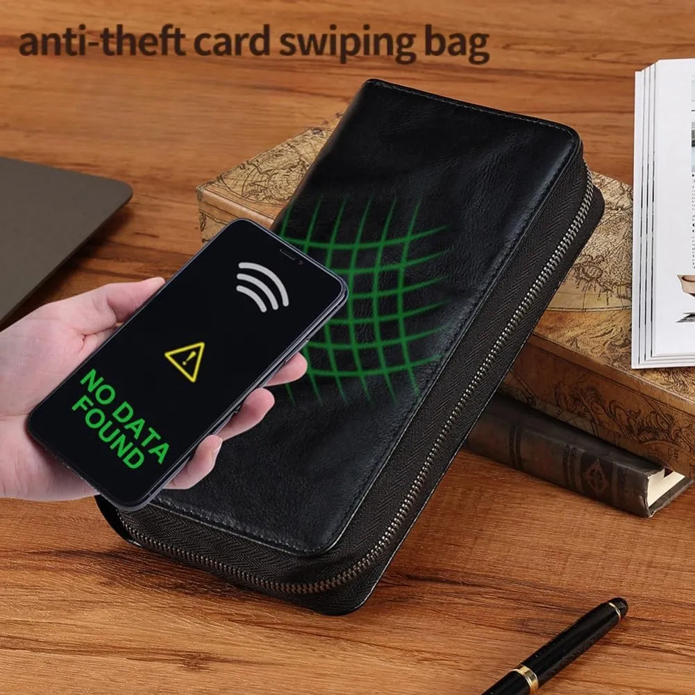 Belluvi Bag for Men, Belluvi Clutch Men, Belluvi Bag Wallet for Men, Anti-Theft, Large Capacity, Multiple Card Slots