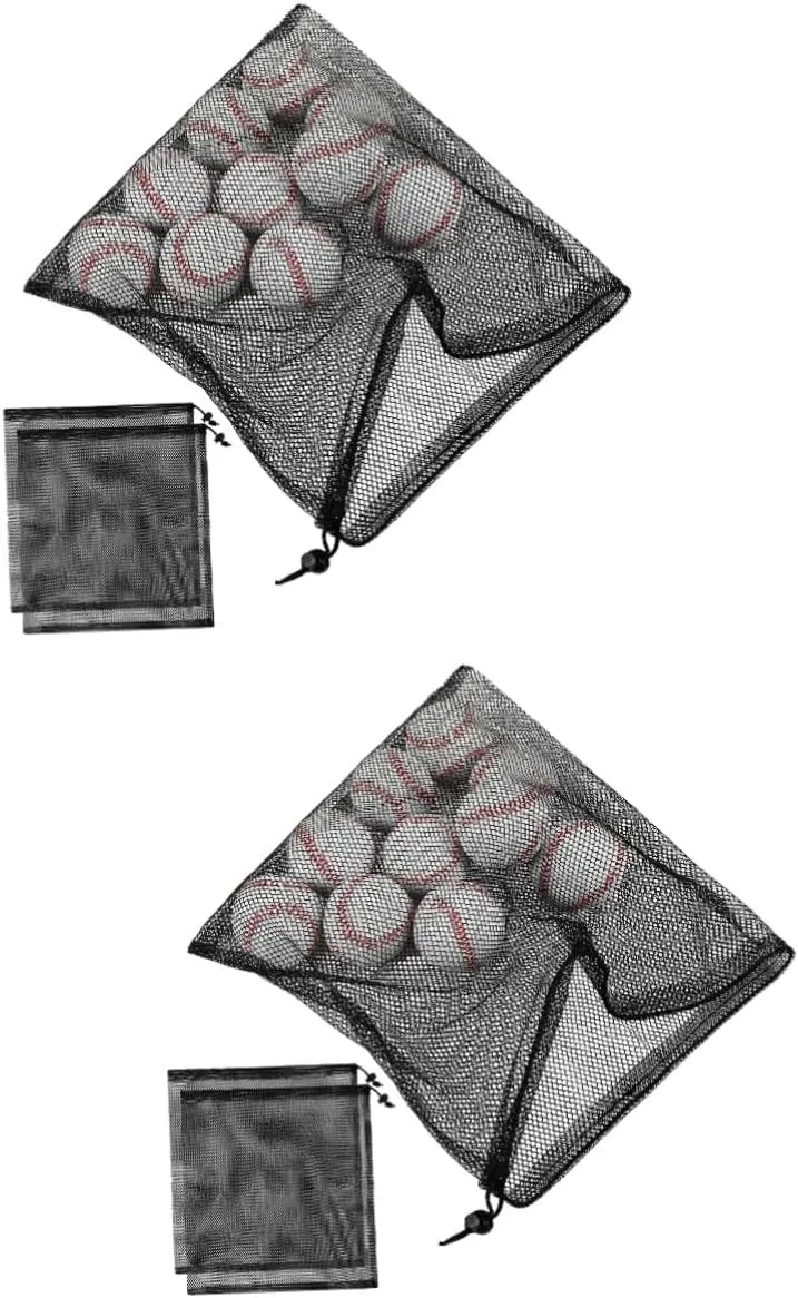 BESPORTBLE Sets Sports Equipment Bag Mesh Storage Sacks Drawstring Closure for Laundry Pool Pump Pond Pump Mesh Pouches for Airflow Pcs