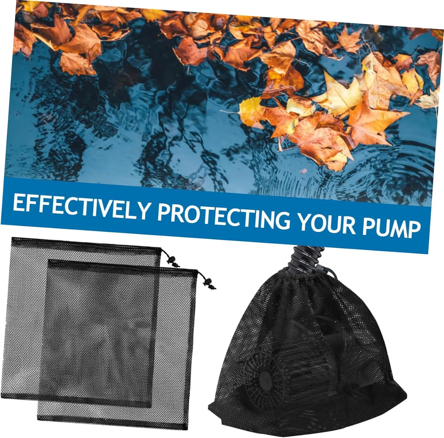BESPORTBLE Sets Sports Equipment Bag Mesh Storage Sacks Drawstring Closure for Laundry Pool Pump Pond Pump Mesh Pouches for Airflow Pcs