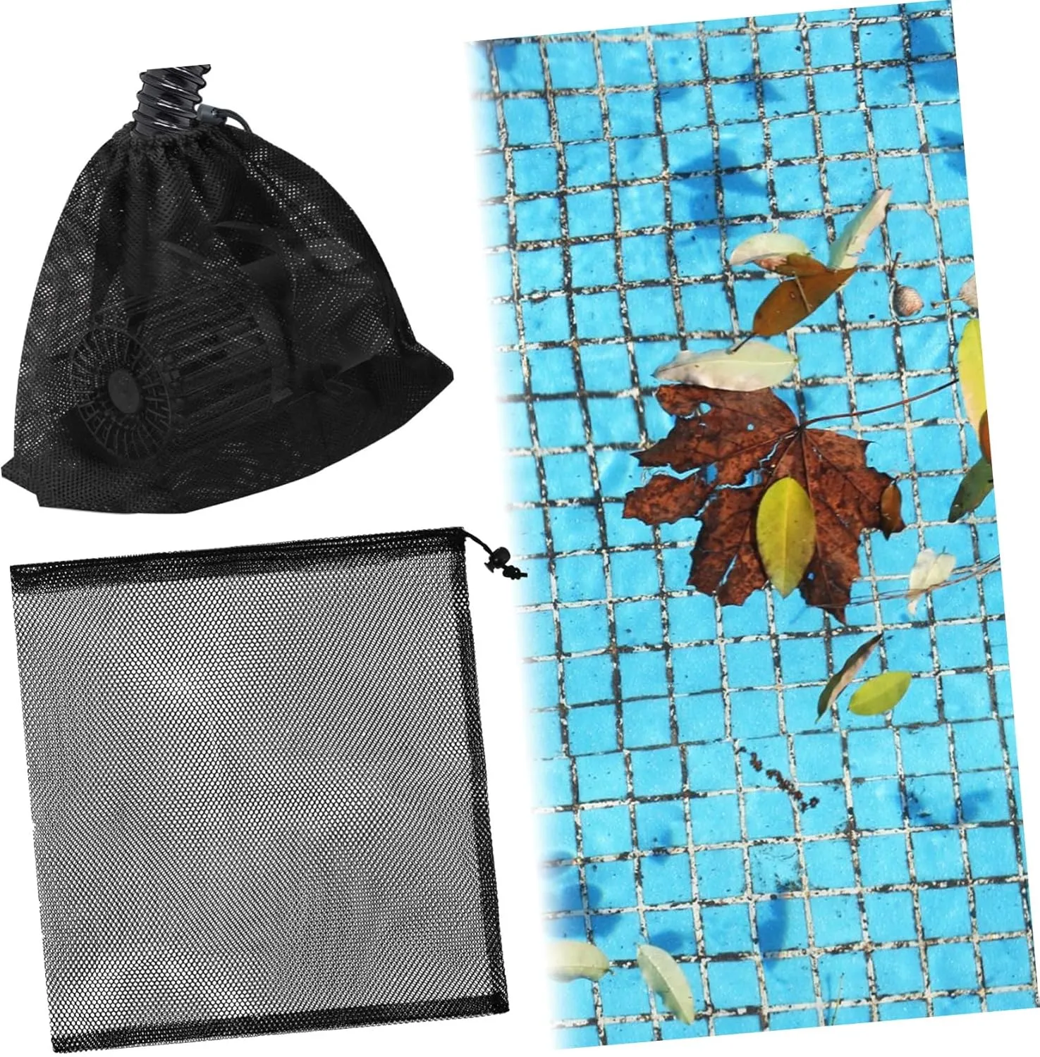 BESPORTBLE Sets Sports Equipment Bag Mesh Storage Sacks Drawstring Closure for Laundry Pool Pump Pond Pump Mesh Pouches for Airflow Pcs
