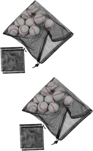 BESPORTBLE Sets Sports Equipment Bag Mesh Storage Sacks Drawstring Closure for Laundry Pool Pump Pond Pump Mesh Pouches for Airflow Pcs