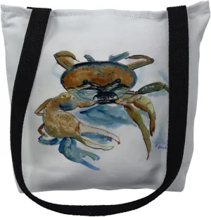 Betsy Drake TY106M 16 x 16 in. Fiddler Crab Tote Bag - Medium
