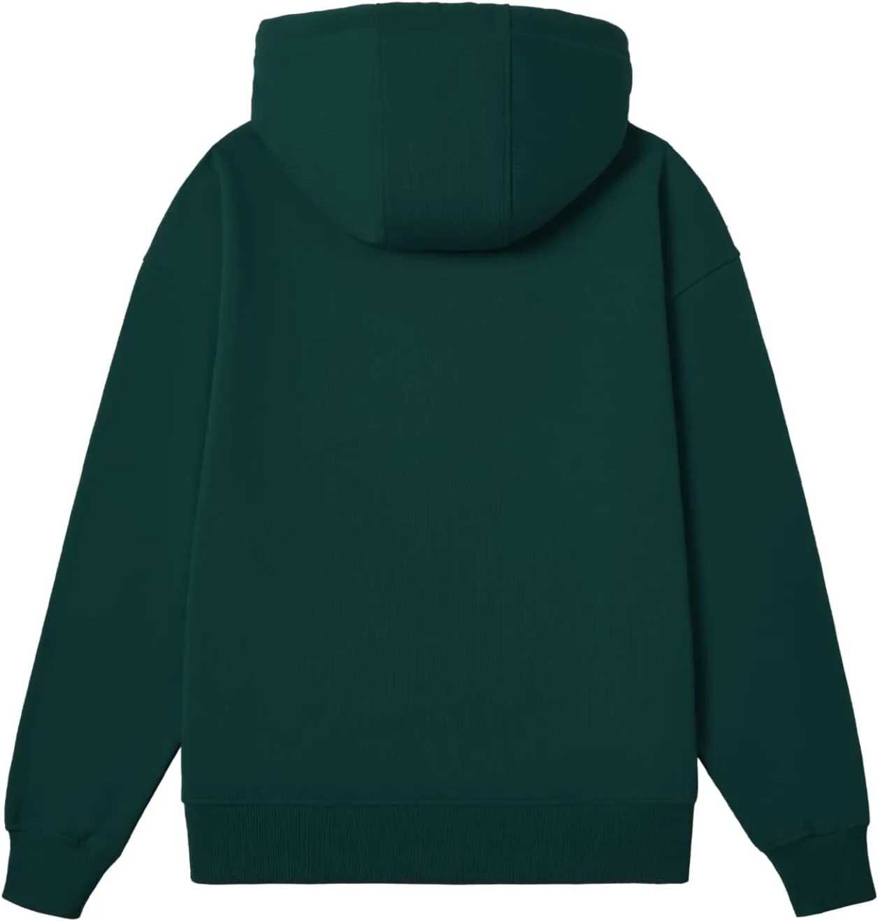 BETTERCHIC Women's Hooded Sweatshirt Casual Soft Brushed Fleece Hoody Drop Shoulder Full Zip Up Hoodie Size S-2XL