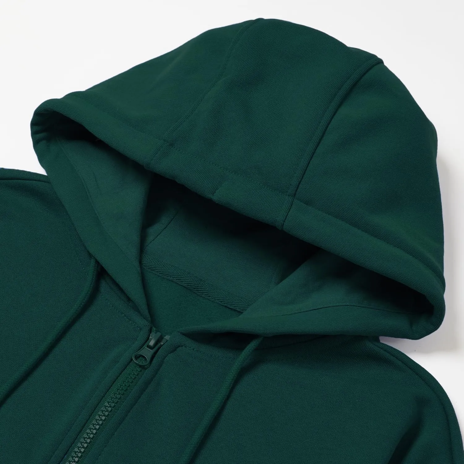 BETTERCHIC Women's Hooded Sweatshirt Casual Soft Brushed Fleece Hoody Drop Shoulder Full Zip Up Hoodie Size S-2XL