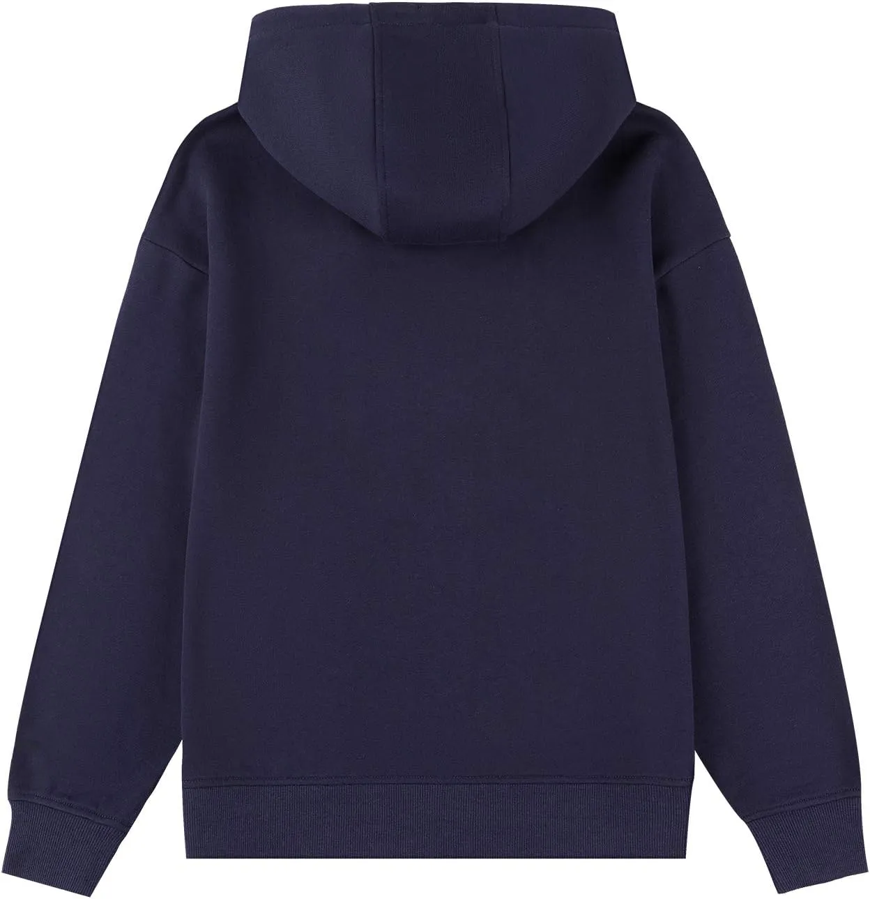 BETTERCHIC Women's Hooded Sweatshirt Casual Soft Brushed Fleece Hoody Drop Shoulder Full Zip Up Hoodie Size S-2XL