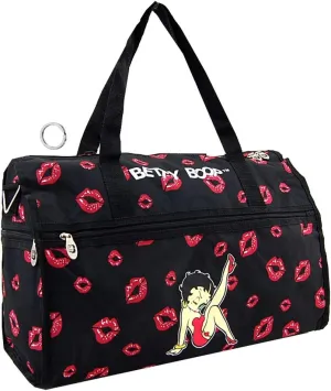 Betty Boop Red Lips Duffle Bag Tote