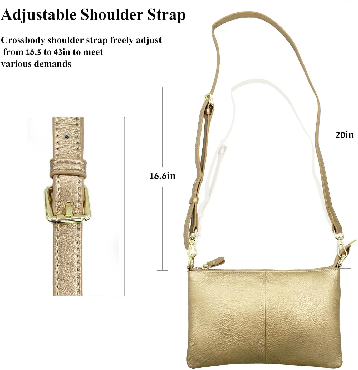 Beurlike Leather Wristlet Wallet Clutch Purses For Women Small Crossbody Phone Bags