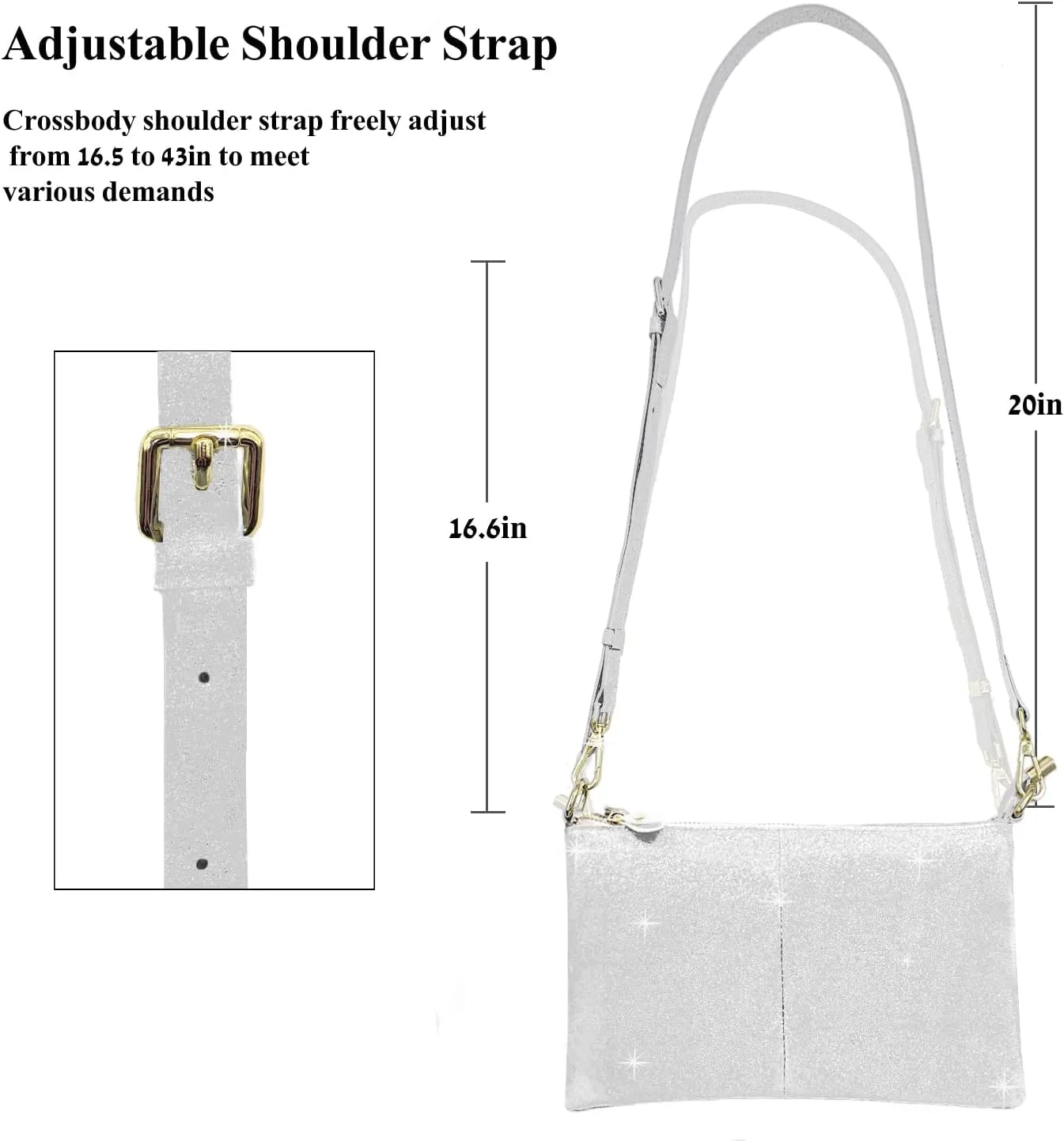 Beurlike Leather Wristlet Wallet Clutch Purses For Women Small Crossbody Phone Bags