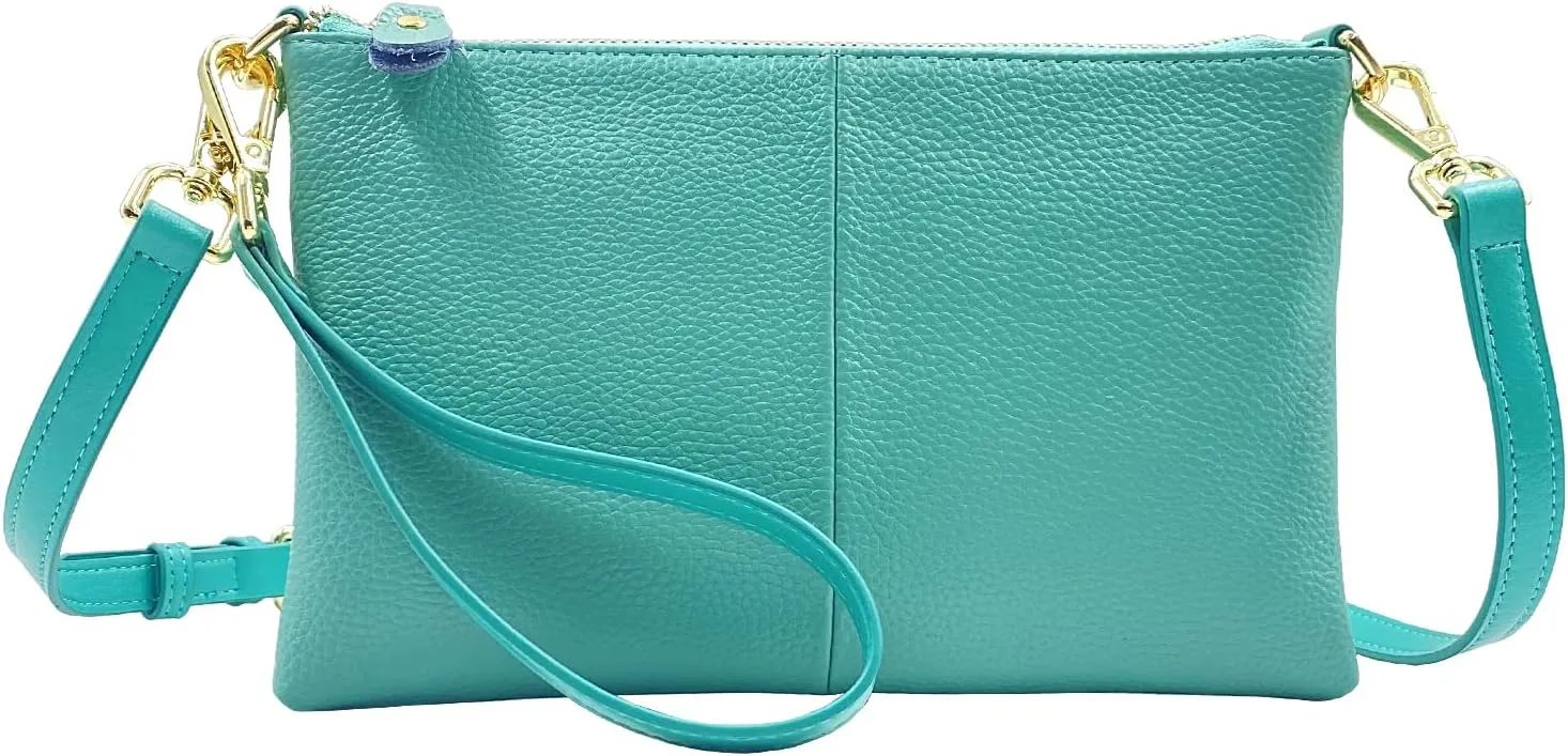 Beurlike Leather Wristlet Wallet Clutch Purses For Women Small Crossbody Phone Bags