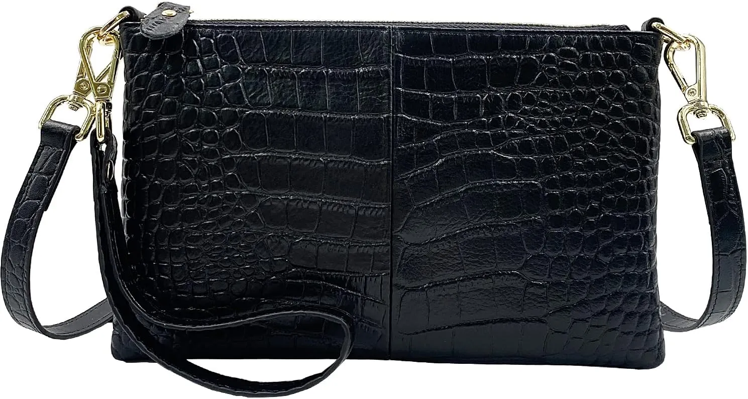 Beurlike Leather Wristlet Wallet Clutch Purses For Women Small Crossbody Phone Bags