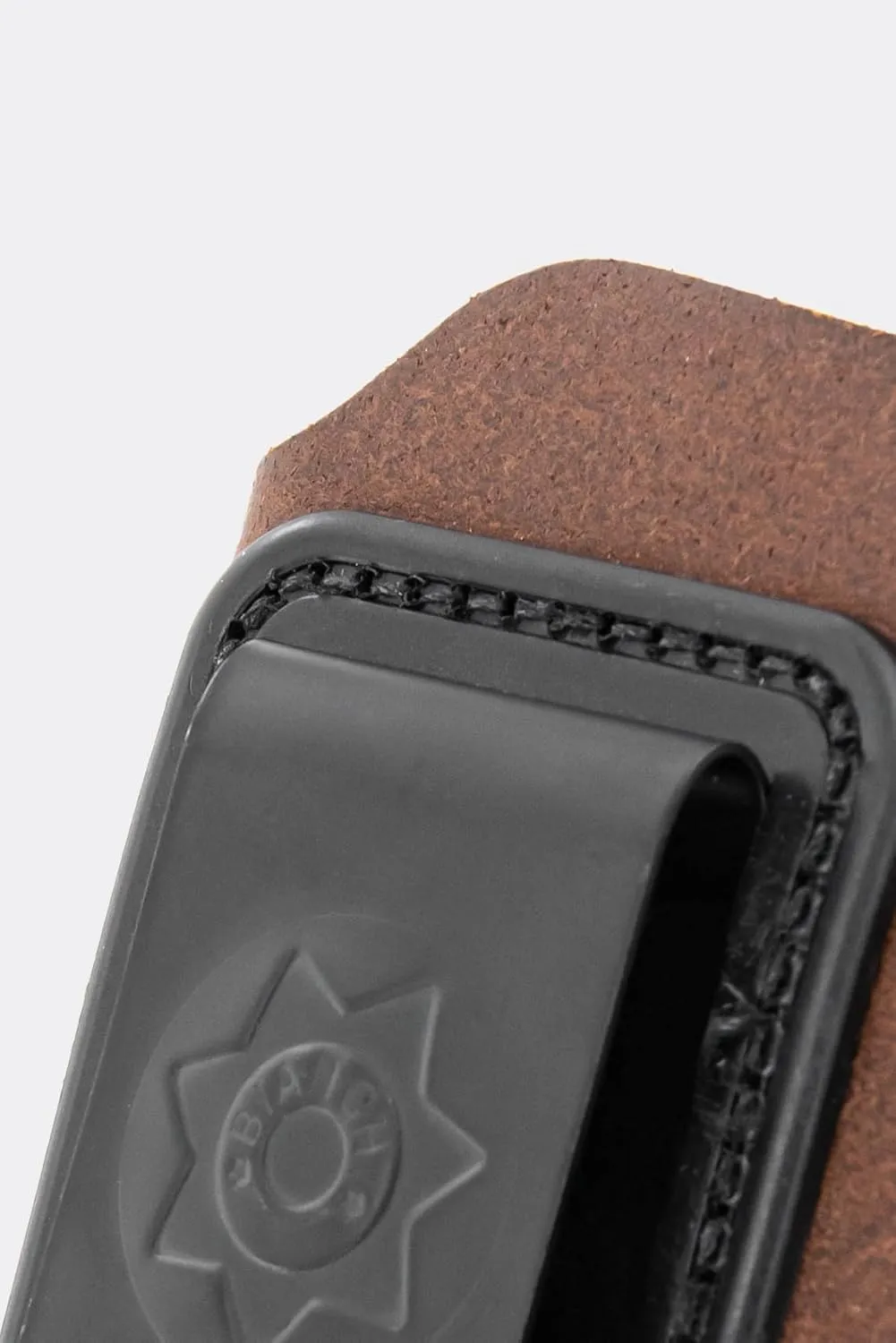 Bianchi 6 Inside Waistband Holster, Rust Brown, Suede Leather