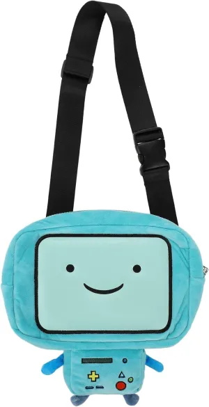 Bioworld Adventure Time BMO Character 9.5" Plush Crossbody Bag