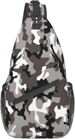 Black And White Soccer Ball Pattern Crossbody Bag Chest Shoulder Bag Small Casual Backpack Suitable For Women Men Hiking