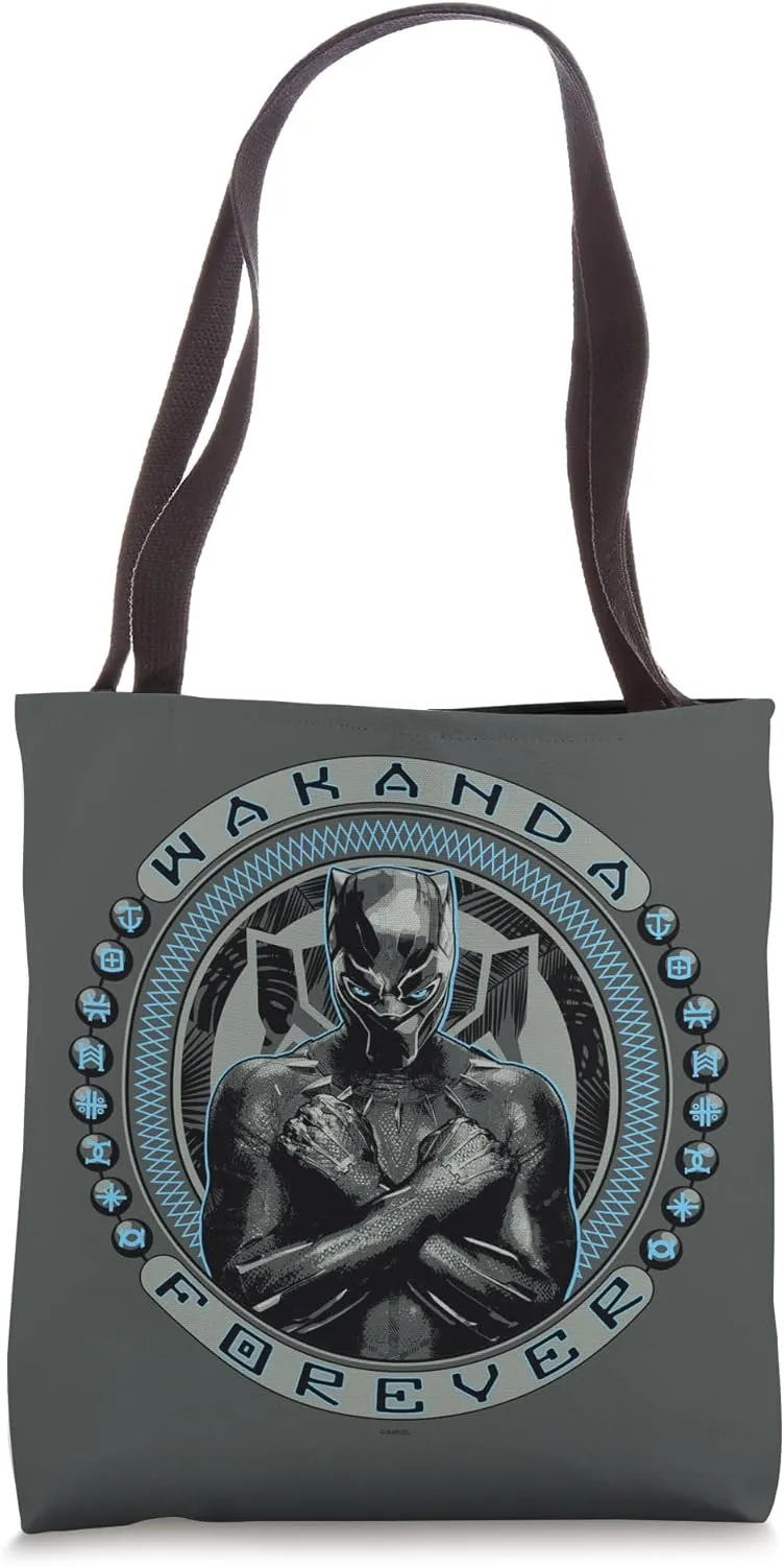 Black Panther T'Challa Wakanda Forever Tote Bag