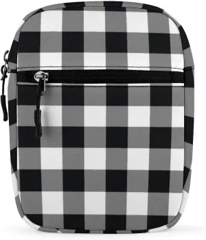 Black White Buffalo Detachable Shoulder Strap Small Shoulder Bag Unisex
