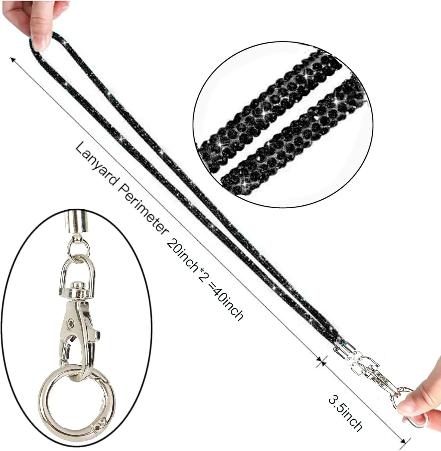 Bling Shoulder Strap Replacement Belt Phone Lanyard Crossbody Diamond Phone Bag Handbag Strap Lightweight