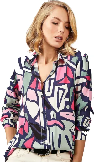 Blouses for Women Fashion, Long Sleeve Button Down Shirts Dressy Casual Tops