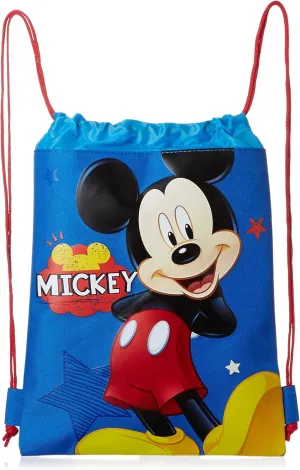 Blue Mickey Mouse Drawstring Backpack - Large Drawsting Bag